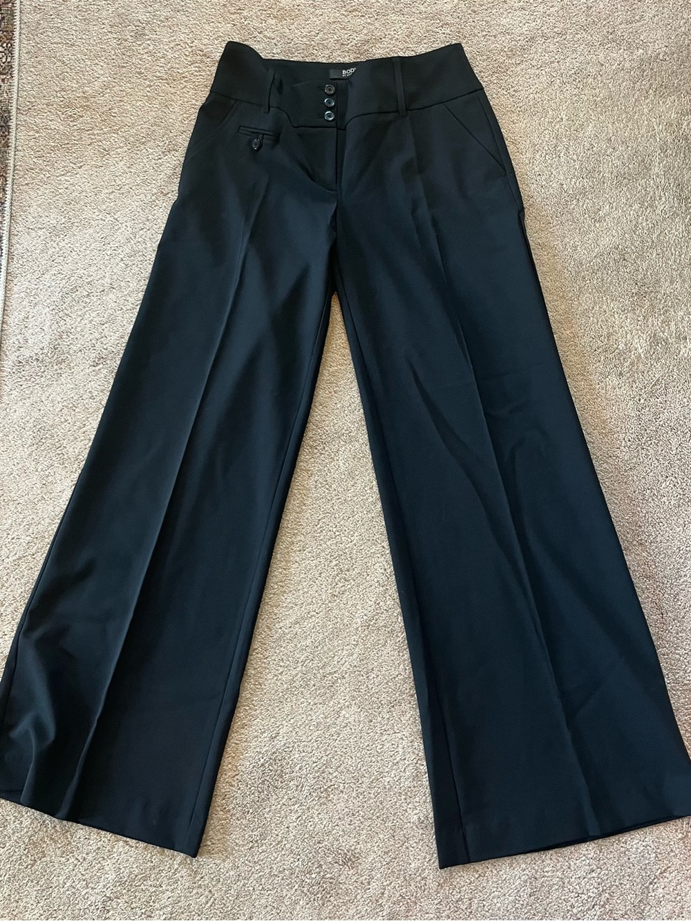 Victoria's Secret Black Wide-Leg Dress Pants- Marissa fit- 6 tall